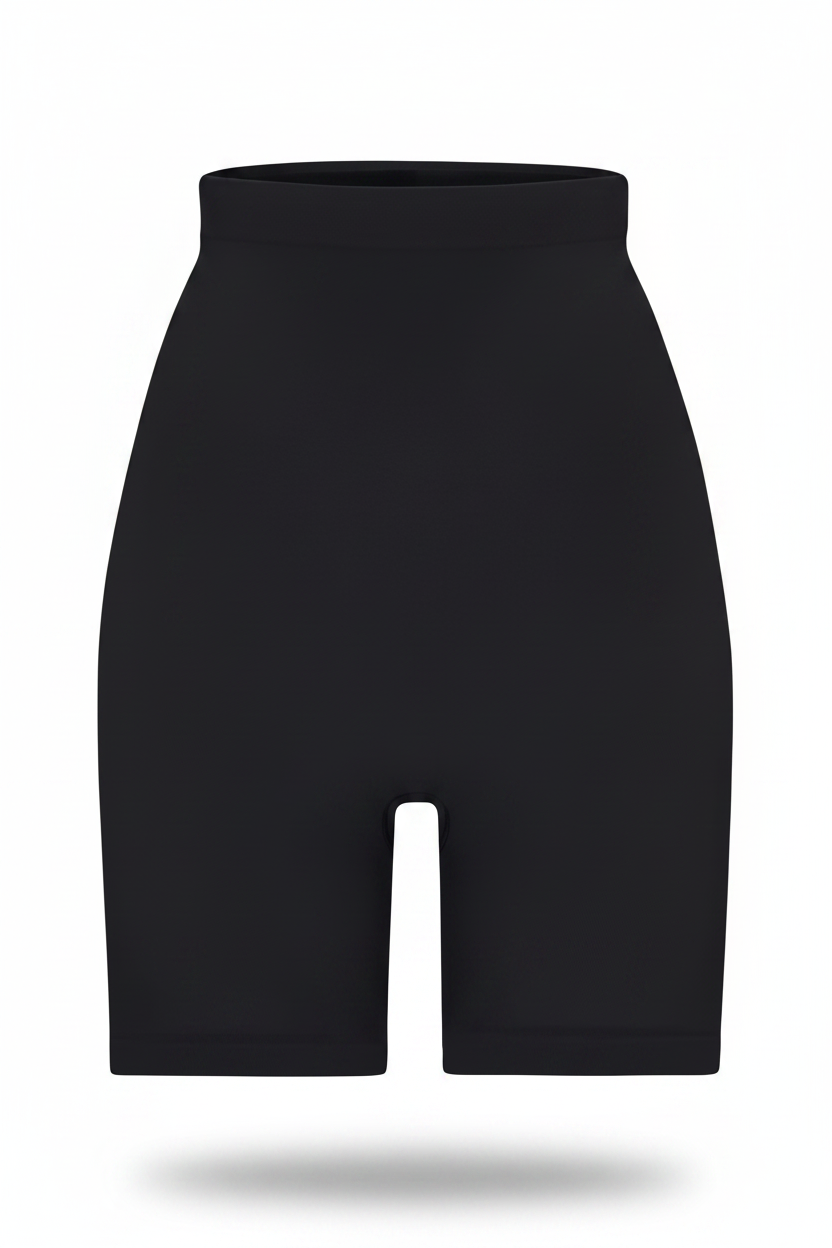 Black High Waist Sculpting Shorts