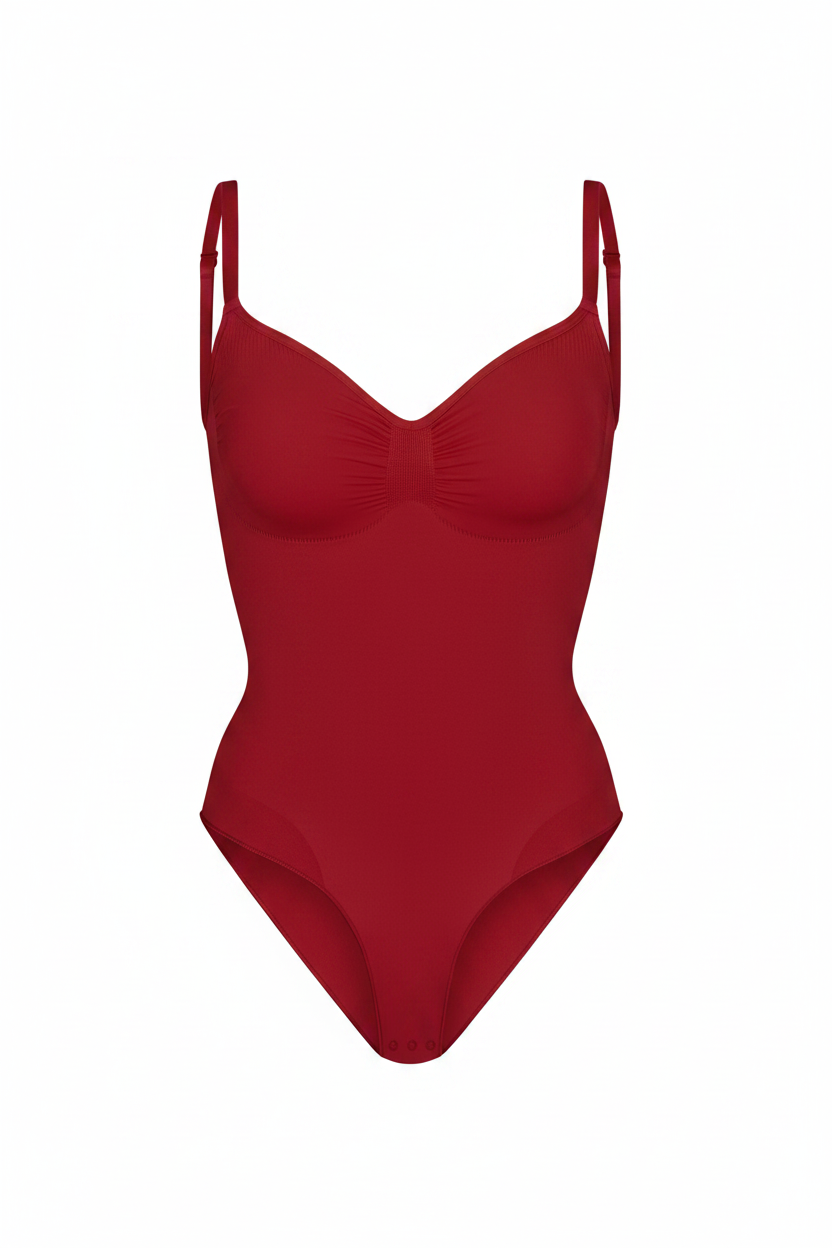 Red Shapewear Bodysuit